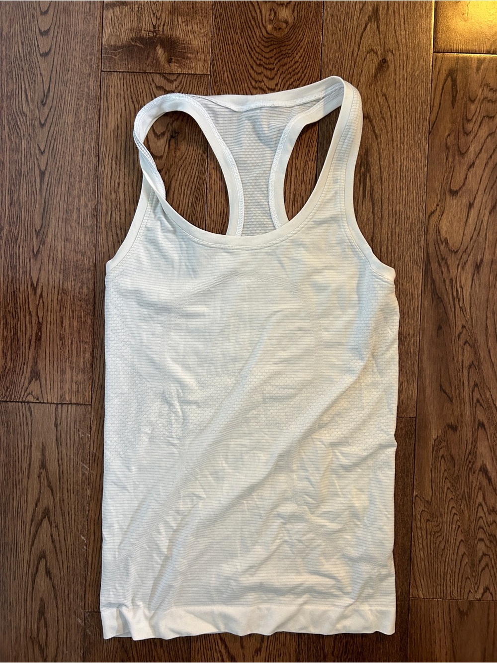 lululemon White Racerback Tank Top